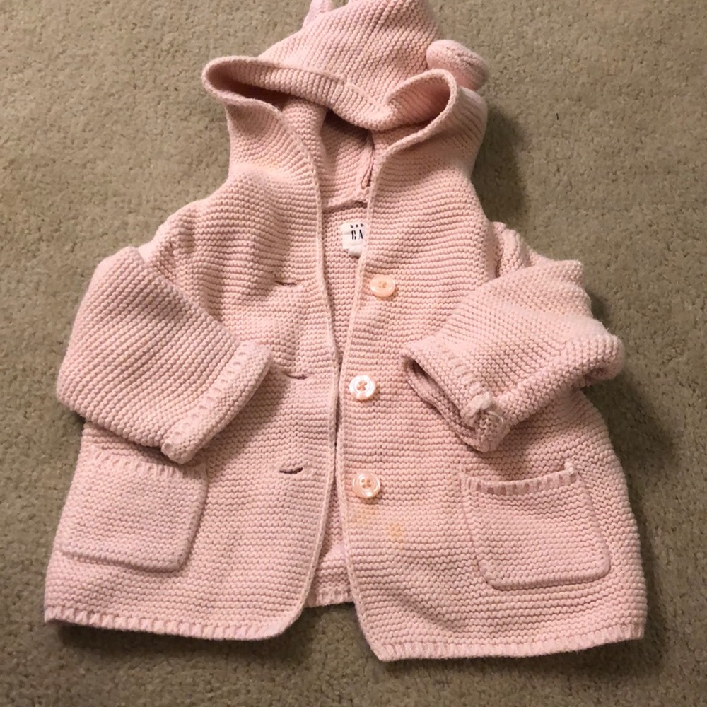 Girls Baby Gap Bear Knit Sweater